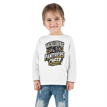 Toddler Long Sleeve Tee \ Hackleburg Panthers Cheer \ HPC1