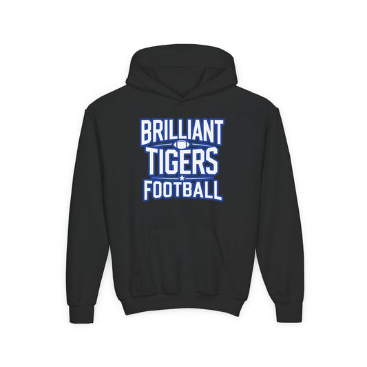 Youth Hoodie Sweatshirt \ Brilliant Tigers Football \ BTF1