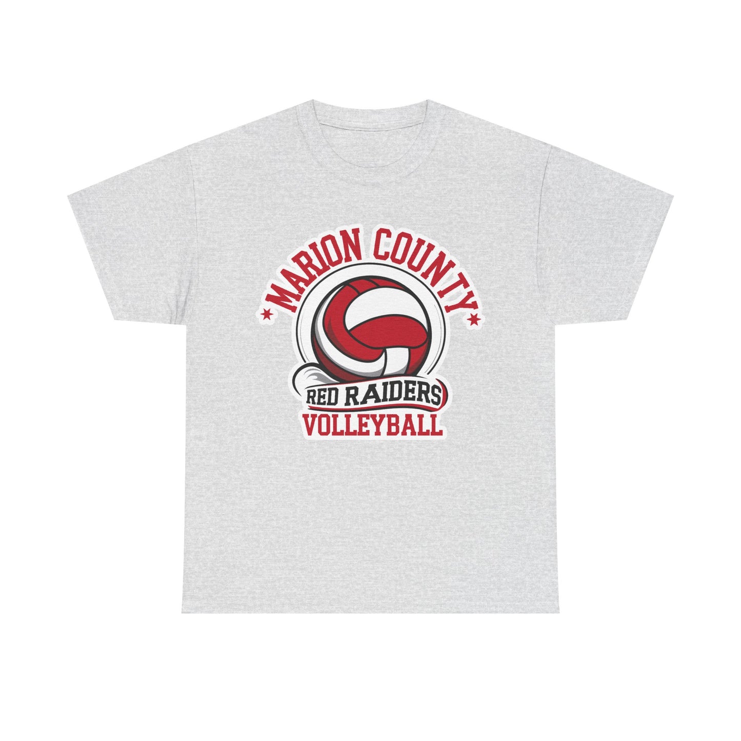 Adult Tee \ Marion County Red Raiders Volleyball \ MCV1