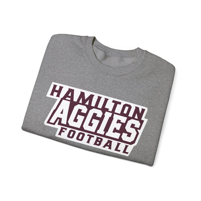 Adult Crewneck Sweatshirt \ Hamilton Aggies Football \ HAF1