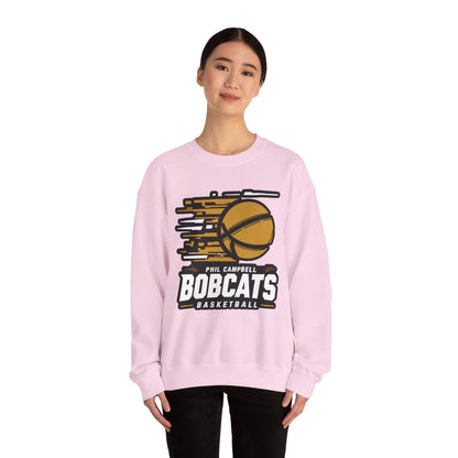 Adult Crewneck Sweatshirt \ Phil Campbell Bobcats Basketball \ PCBBK2