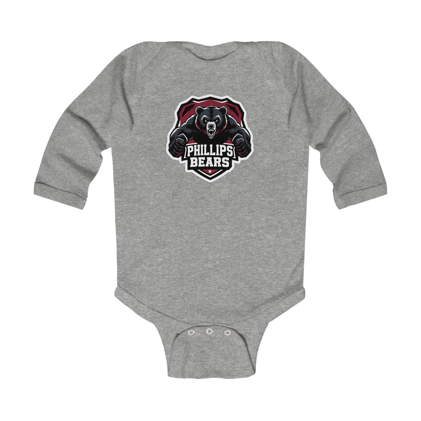 Long Sleeve Baby Bodysuit \ Phillips Bears \ PB2