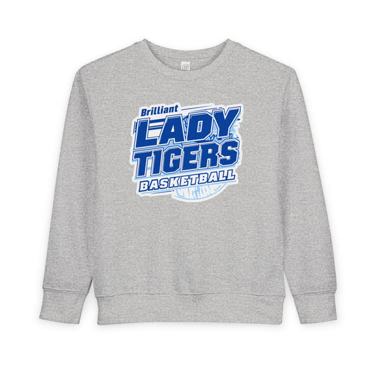 Toddler Crewneck Sweatshirt \ Brilliant Tigers Basketball \ BTBKG2