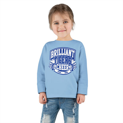 Toddler Long Sleeve Tee \ Brilliant Tigers Cheer \ BTC1