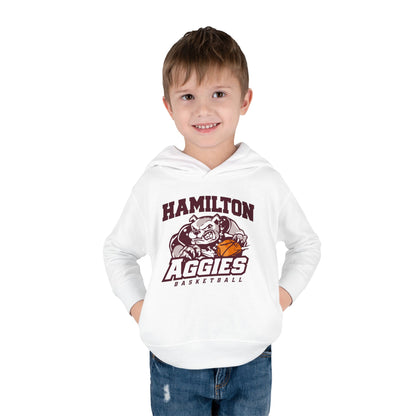 Toddler Hoodie Sweatshirt \ Hamilton Aggies Basketball \ HABB1