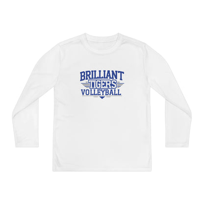 Youth Long Sleeve Tee \ Brilliant Tigers Volleyball \ BTV2