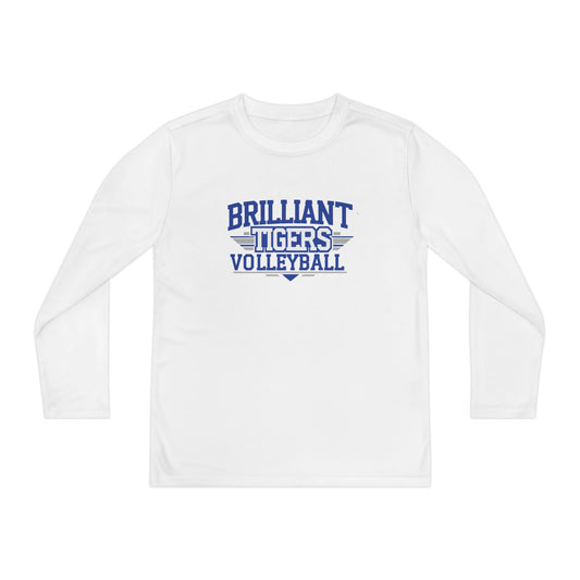 Youth Long Sleeve Tee \ Brilliant Tigers Volleyball \ BTV2