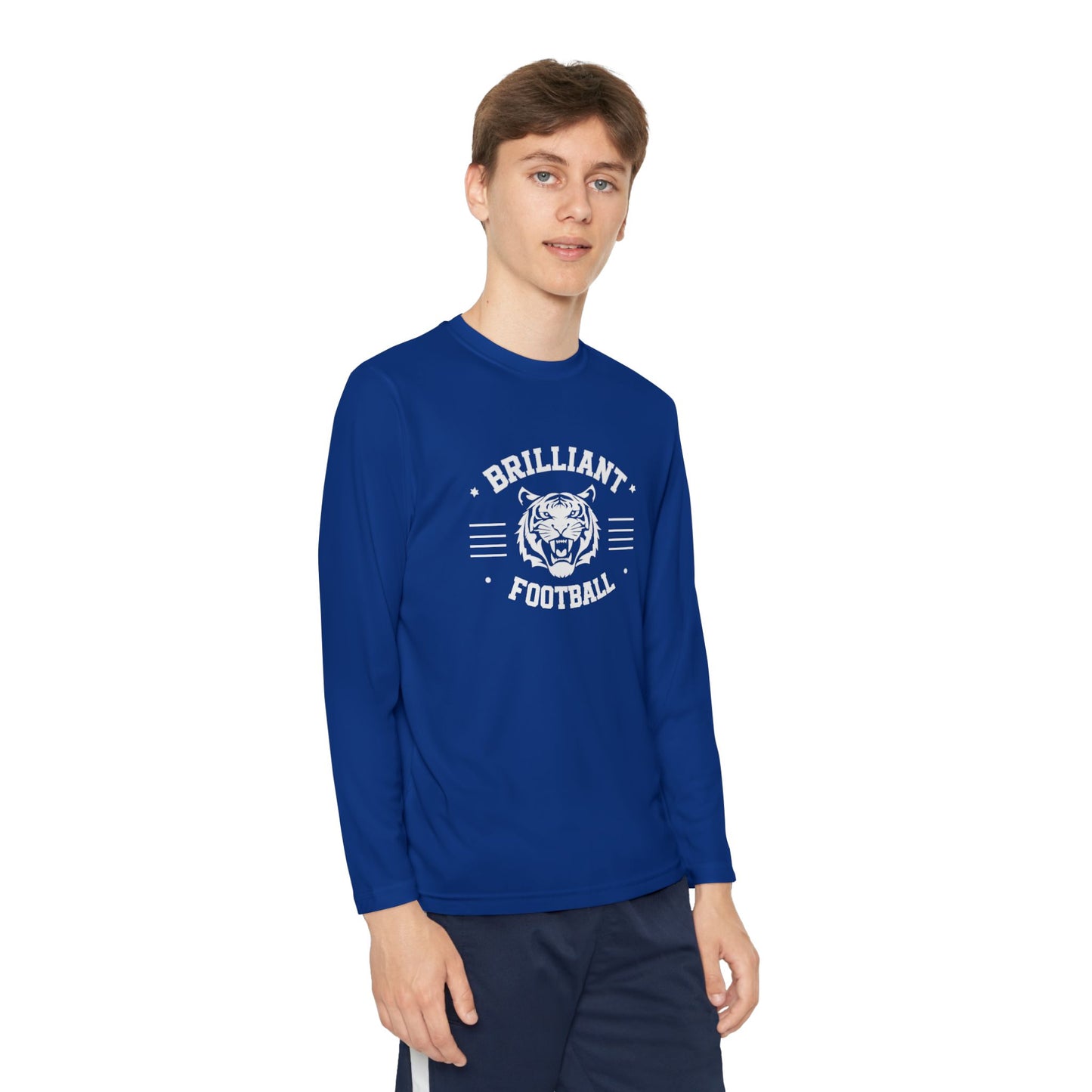 Youth Long Sleeve Tee \ Brilliant Tigers Football \ BTF2