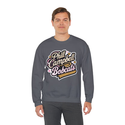 Adult Crewneck Sweatshirt \ Phill Campbell Bobcats \ PCBG1