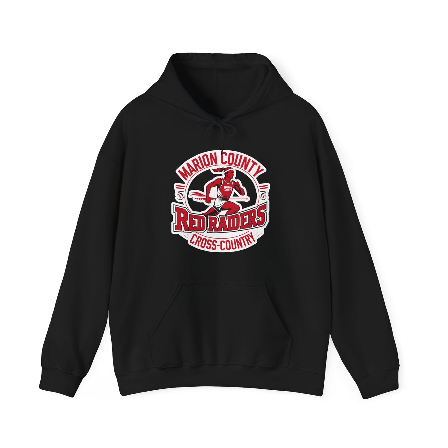 Adult Hoodie Sweatshirt \ Marion County Red Raiders Cross-Country \ MCCC2