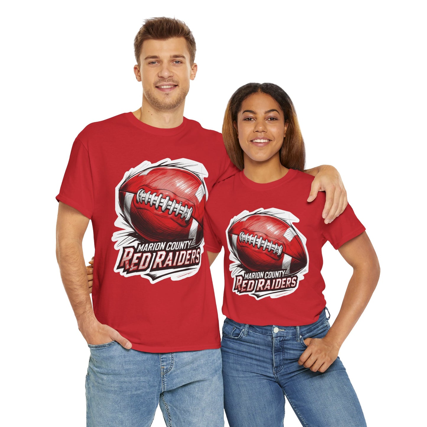 Adult Tee \ Marion County Red Raiders Football \ MCF1