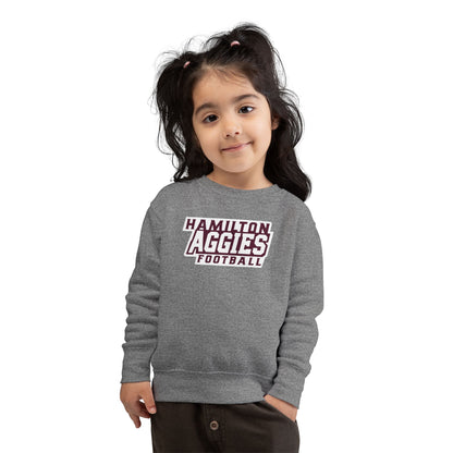 Toddler Crewneck Sweatshirt \ Hamilton Aggies Football \ HAF1