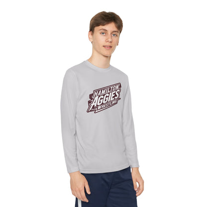 Youth Long Sleeve Tee \ Hamilton Aggies Wrestling \ HAW1
