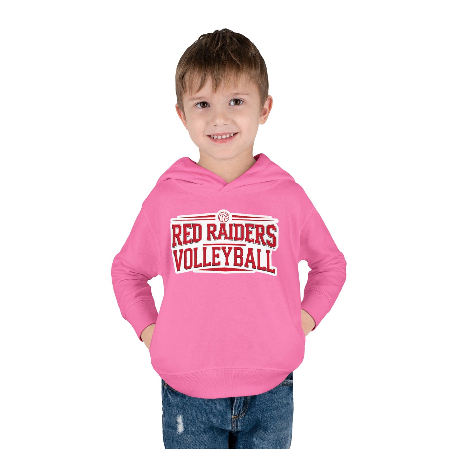 Toddler Hoodie Sweatshirt \ Marion County Red Raiders Volleyball \ MCV2
