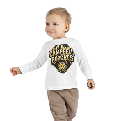 Toddler Long Sleeve Tee \ Phill Campbell Bobcats \ PCB1