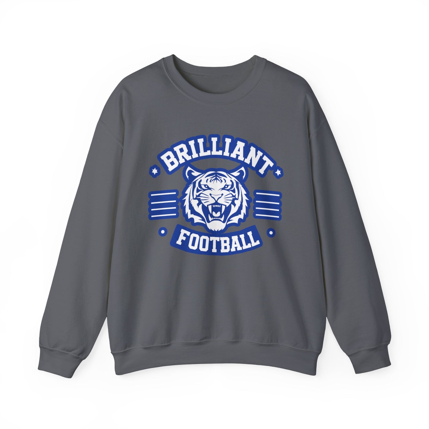 Adult Crewneck Sweatshirt \ Brilliant Tigers Football \ BTF2