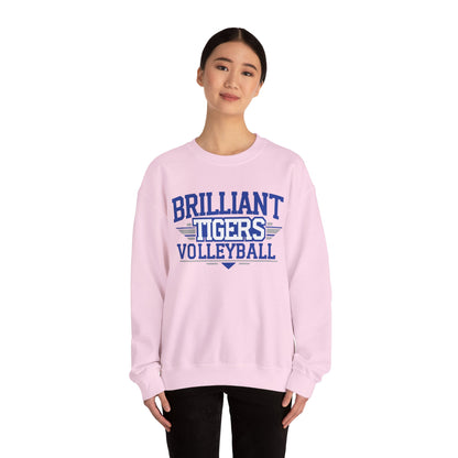 Adult Crewneck Sweatshirt \ Brilliant Tigers Volleyball \ BTV2