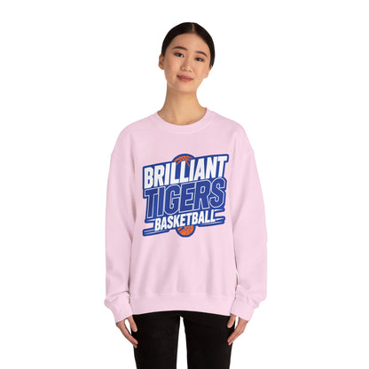 Adult Crewneck Sweatshirt \ Brilliant Tigers Basketball \ BTBK1
