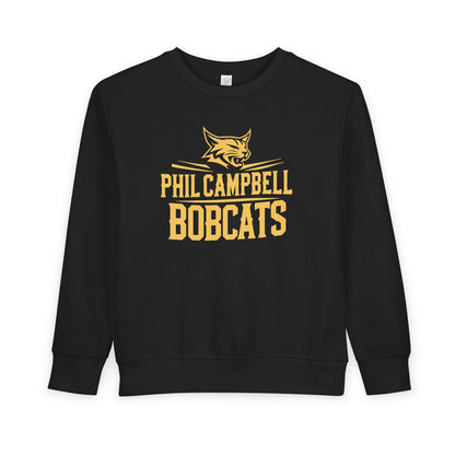 Toddler Crewneck Sweatshirt \ Phil Campbell Bobcats \ PCB2