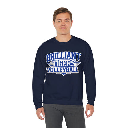 Adult Crewneck Sweatshirt \ Brilliant Tigers Volleyball \ BTV2