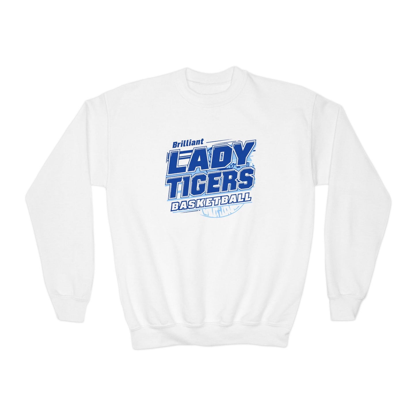Youth Crewneck Sweatshirt \ Brilliant Tigers Basketball \ BTBKG2