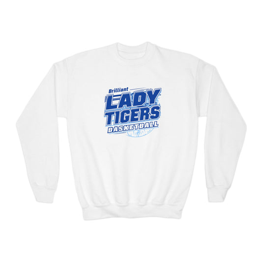 Youth Crewneck Sweatshirt \ Brilliant Tigers Basketball \ BTBKG2