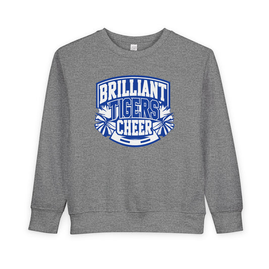 Toddler Crewneck Sweatshirt \ Brilliant Tigers Cheer \ BTC1