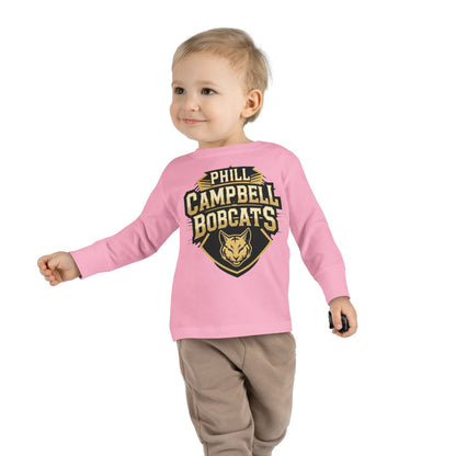 Toddler Long Sleeve Tee \ Phill Campbell Bobcats \ PCB1