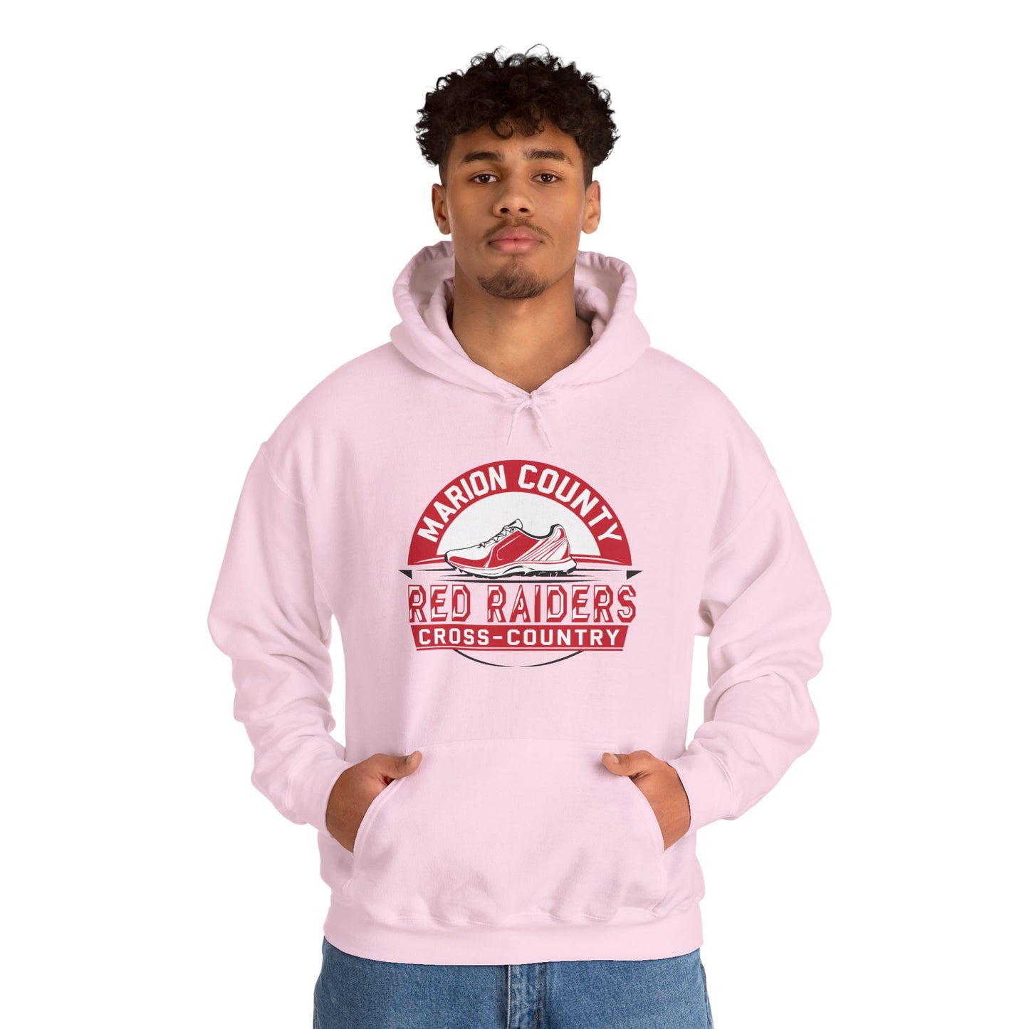 Adult Hoodie Sweatshirt \ Marion County Red Raiders Cross-Country \ MCCC1