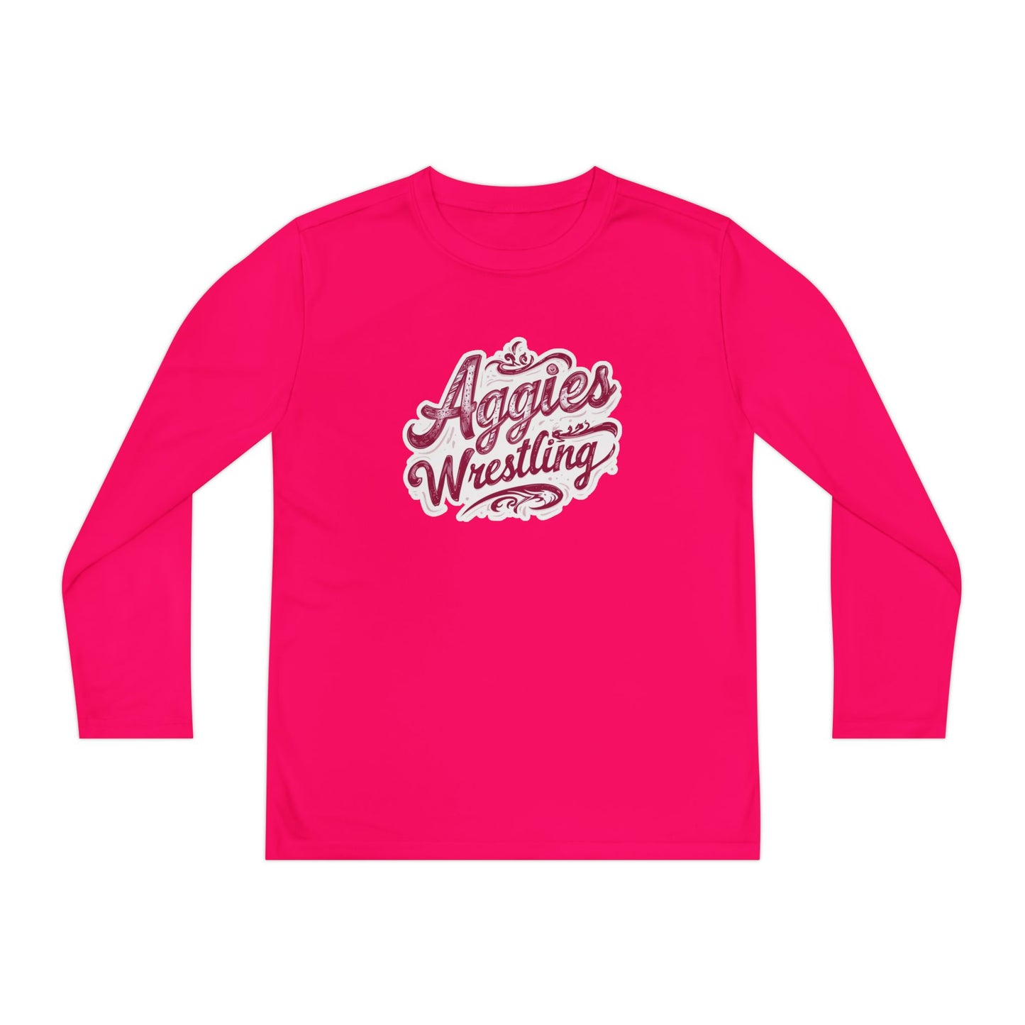 Youth Long Sleeve Tee \ Hamilton Aggies Wrestling \ HAWG2