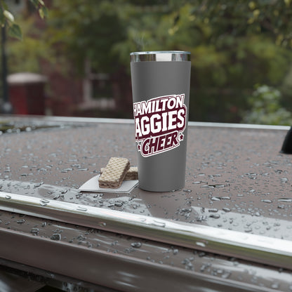 22oz Cooper Insulated Tumbler \ Hamilton Aggies Cheer \ HAC1