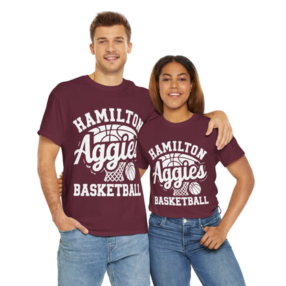 Adult Tee \ Hamilton Aggies Basketball \ HABBG1