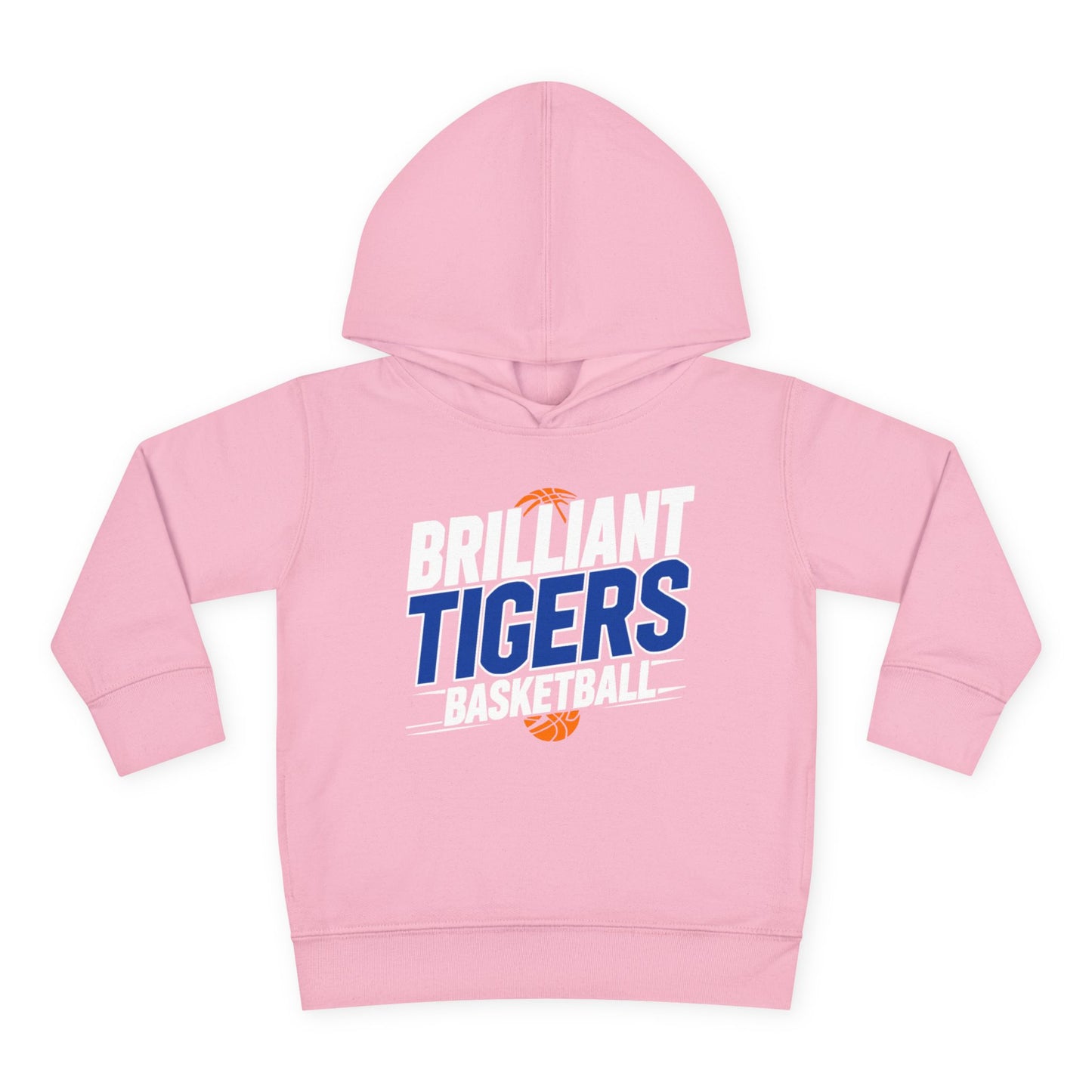 Toddler Hoodie Sweatshirt \ Brilliant Tigers Basketball \ BTBK1