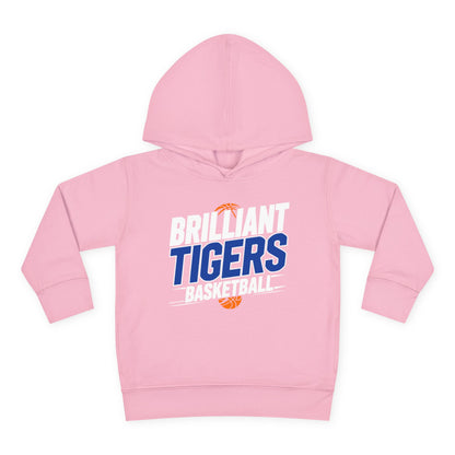 Toddler Hoodie Sweatshirt \ Brilliant Tigers Basketball \ BTBK1