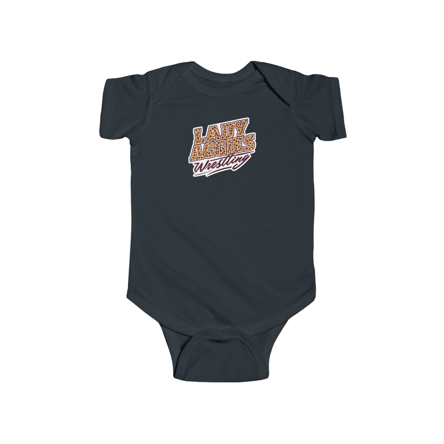 Short Sleeve Baby Bodysuit \ Hamilton Aggies Wrestling \ HAWG3