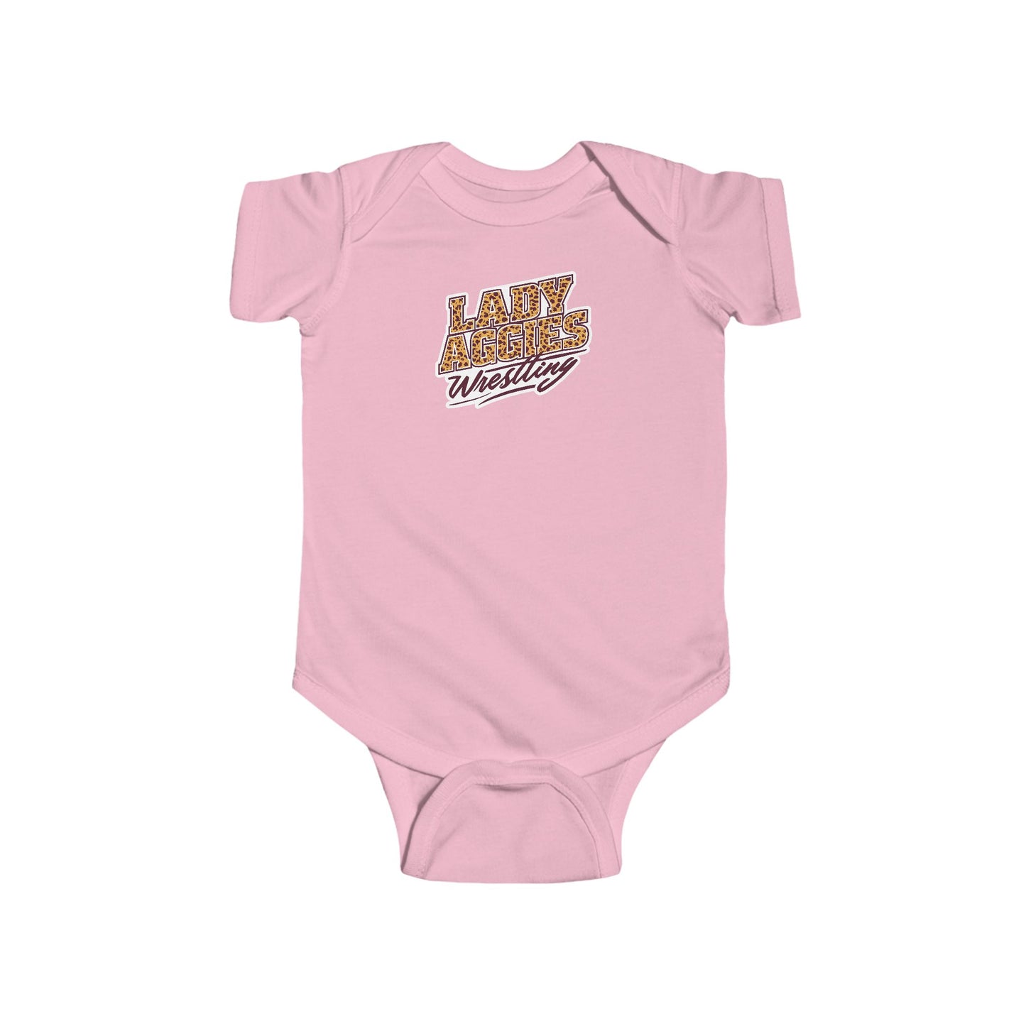 Short Sleeve Baby Bodysuit \ Hamilton Aggies Wrestling \ HAWG3