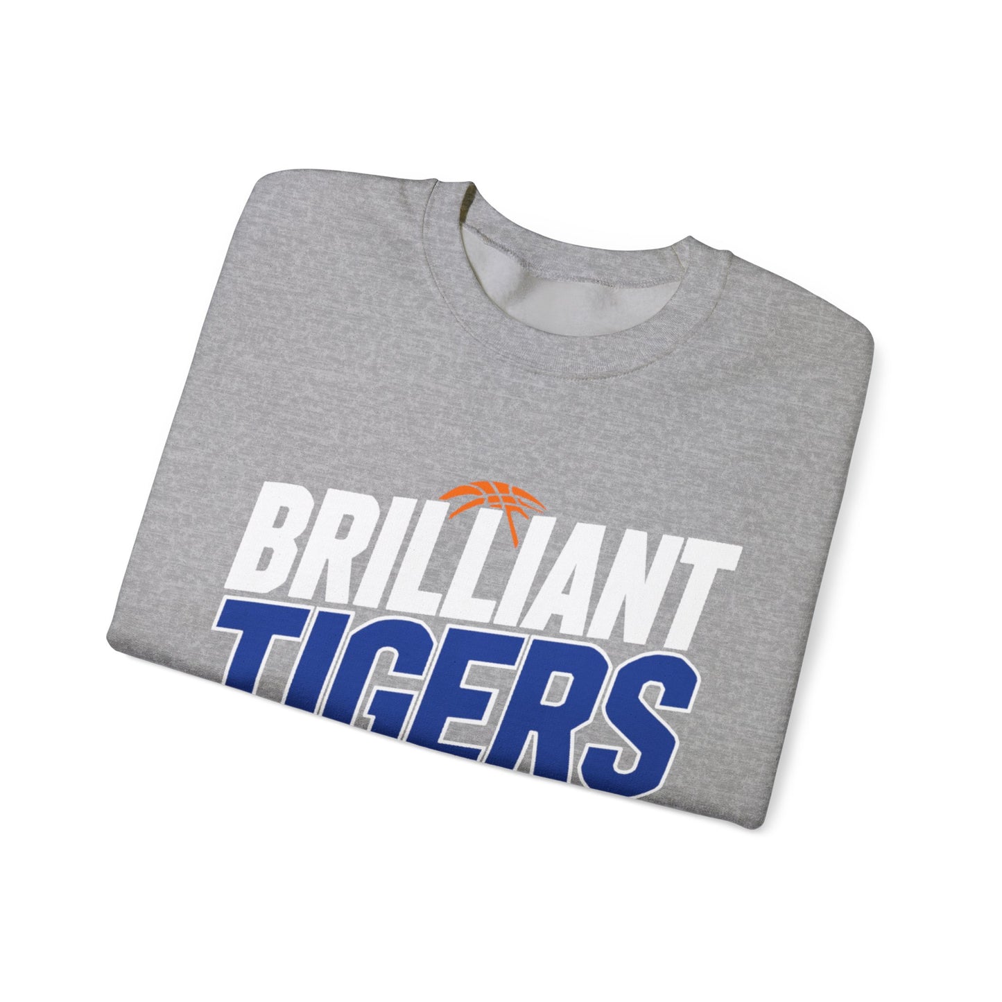 Adult Crewneck Sweatshirt \ Brilliant Tigers Basketball \ BTBK1
