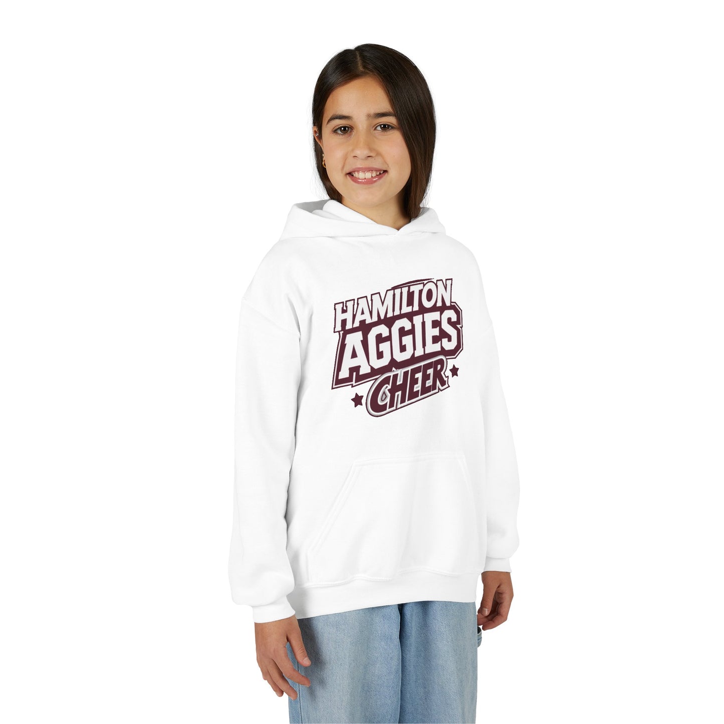 Youth Hoodie Sweatshirt \ Hamilton Aggies Cheer \ HAC1