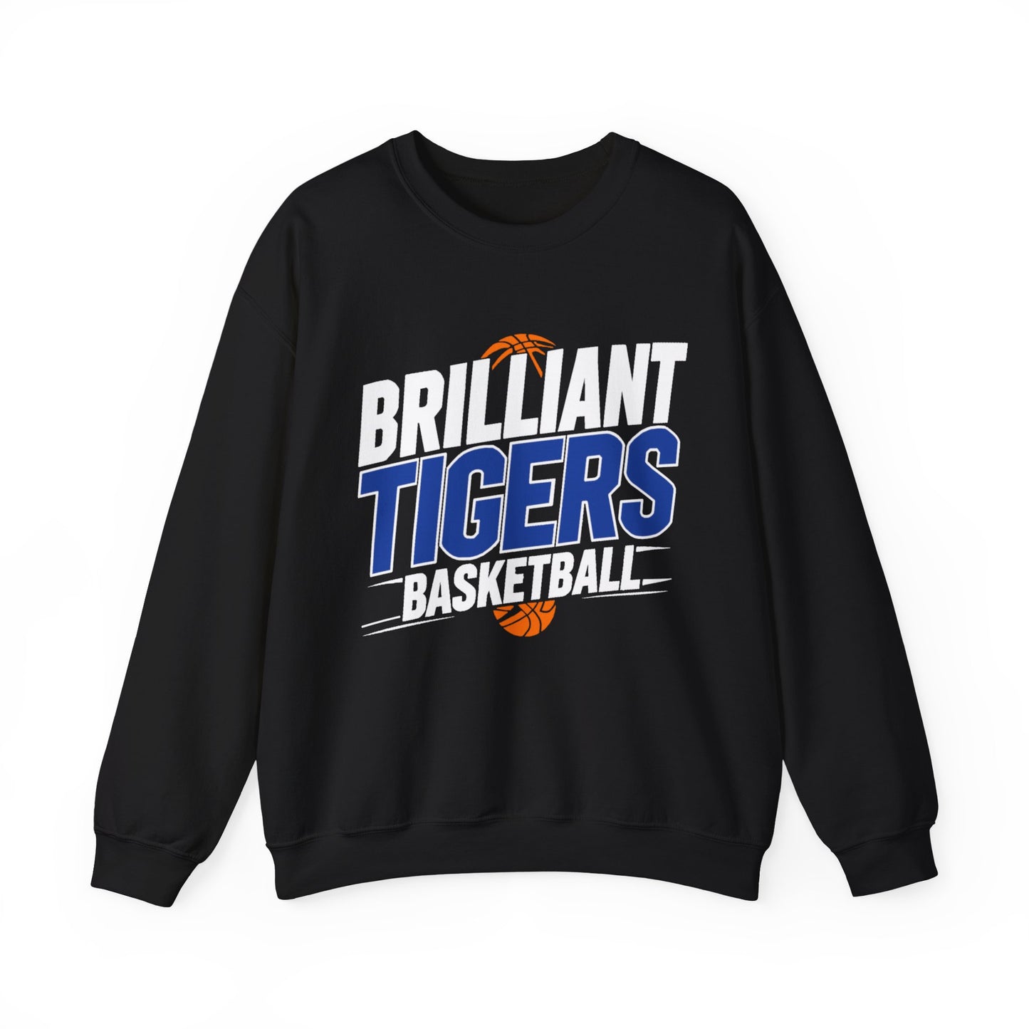 Adult Crewneck Sweatshirt \ Brilliant Tigers Basketball \ BTBK1