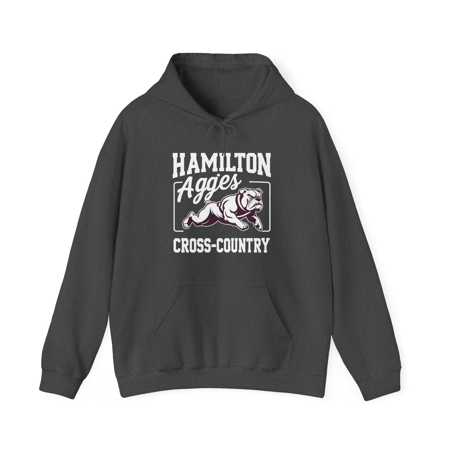 Adult Hoodie Sweatshirt \ Hamilton Aggies Cross-Country \ HCC2