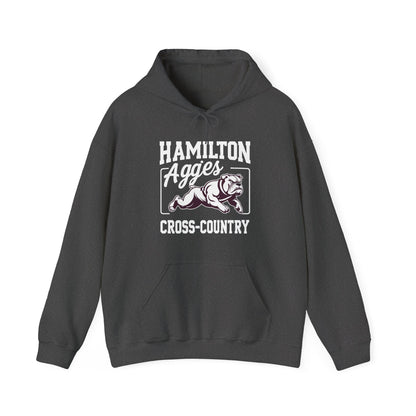 Adult Hoodie Sweatshirt \ Hamilton Aggies Cross-Country \ HCC2