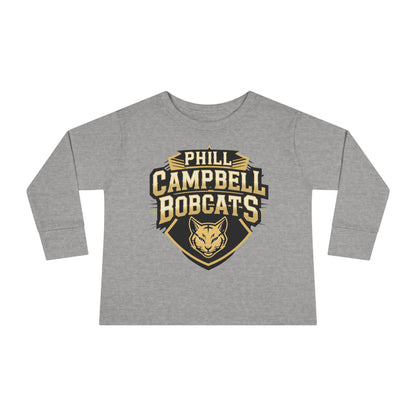 Toddler Long Sleeve Tee \ Phill Campbell Bobcats \ PCB1