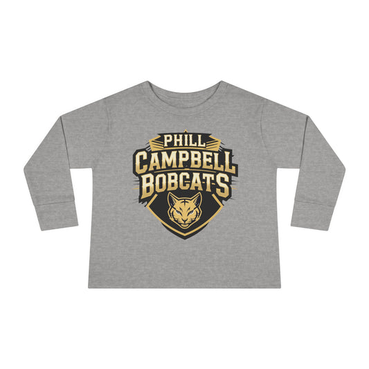 Toddler Long Sleeve Tee \ Phill Campbell Bobcats \ PCB1