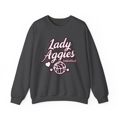 Adult Crewneck Sweatshirt \ Hamilton Aggies Basketball \ HABKG2