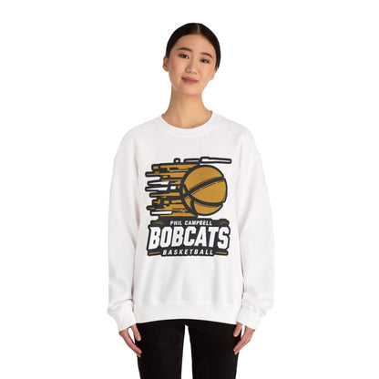 Adult Crewneck Sweatshirt \ Phil Campbell Bobcats Basketball \ PCBBK2