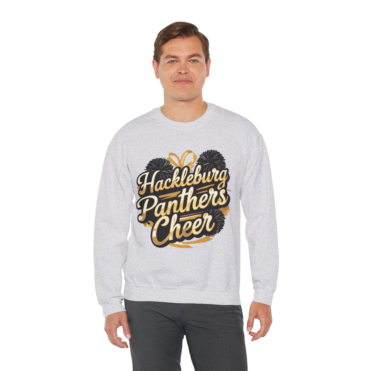 Adult Crewneck Sweatshirt \ Hackleburg Panthers Cheer \ HPC2