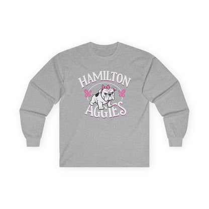 Adult Long Sleeve Tee \ Hamilton Aggies \ HAG4