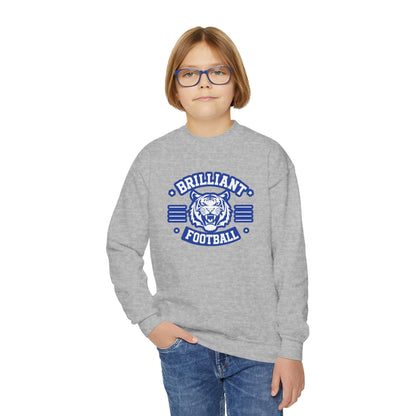 Youth Crewneck Sweatshirt \ Brilliant Tigers Football \ BTF2