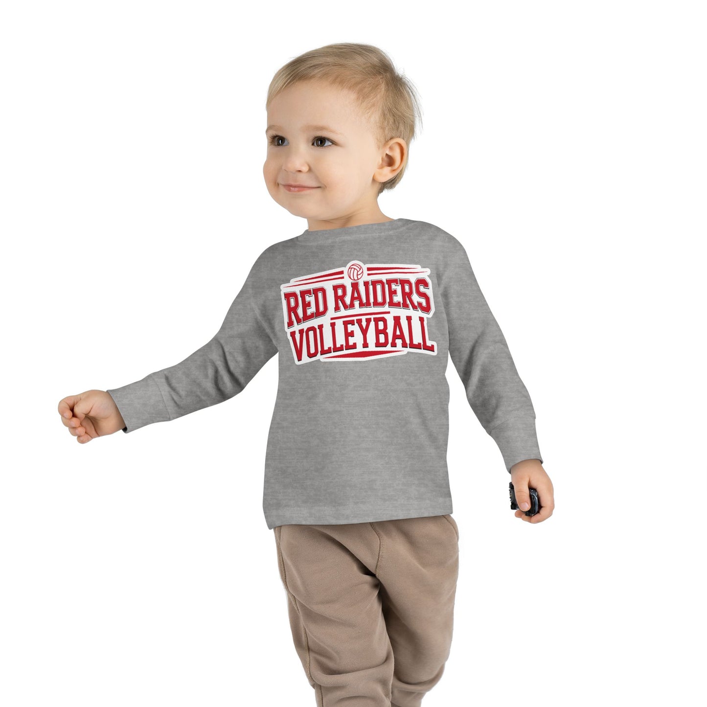 Toddler Long Sleeve Tee \ Marion County Red Raiders Volleyball \ MCV2