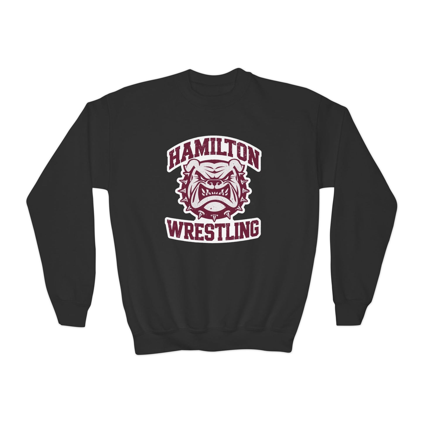 Youth Crewneck Sweatshirt \ Hamilton Aggies Wrestling \ HAW2
